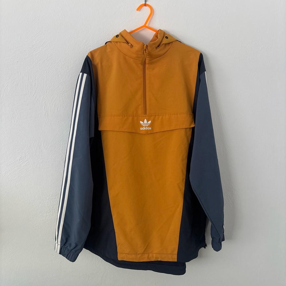 Adidas Two-Tone Orange and Navy Jacket